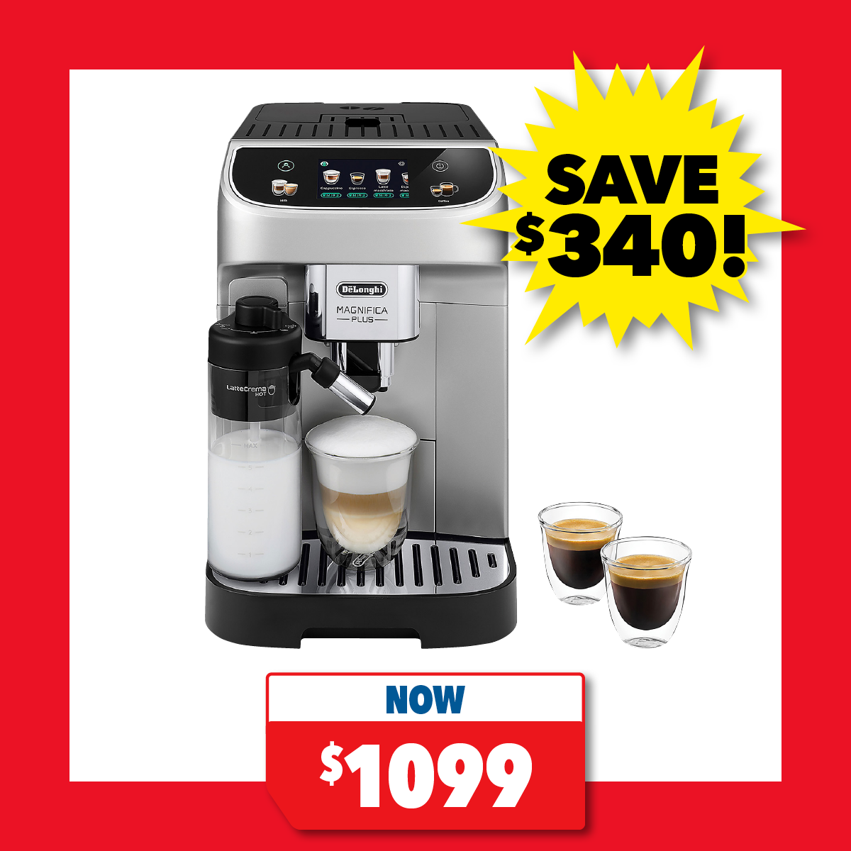 De'Longhi Magnifica Plus Fully Automatic Espresso Machine