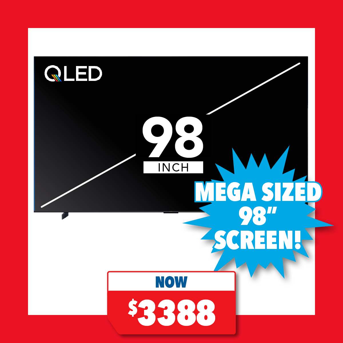 TCL 98" Smart 4K QLED TV with Google TV OS