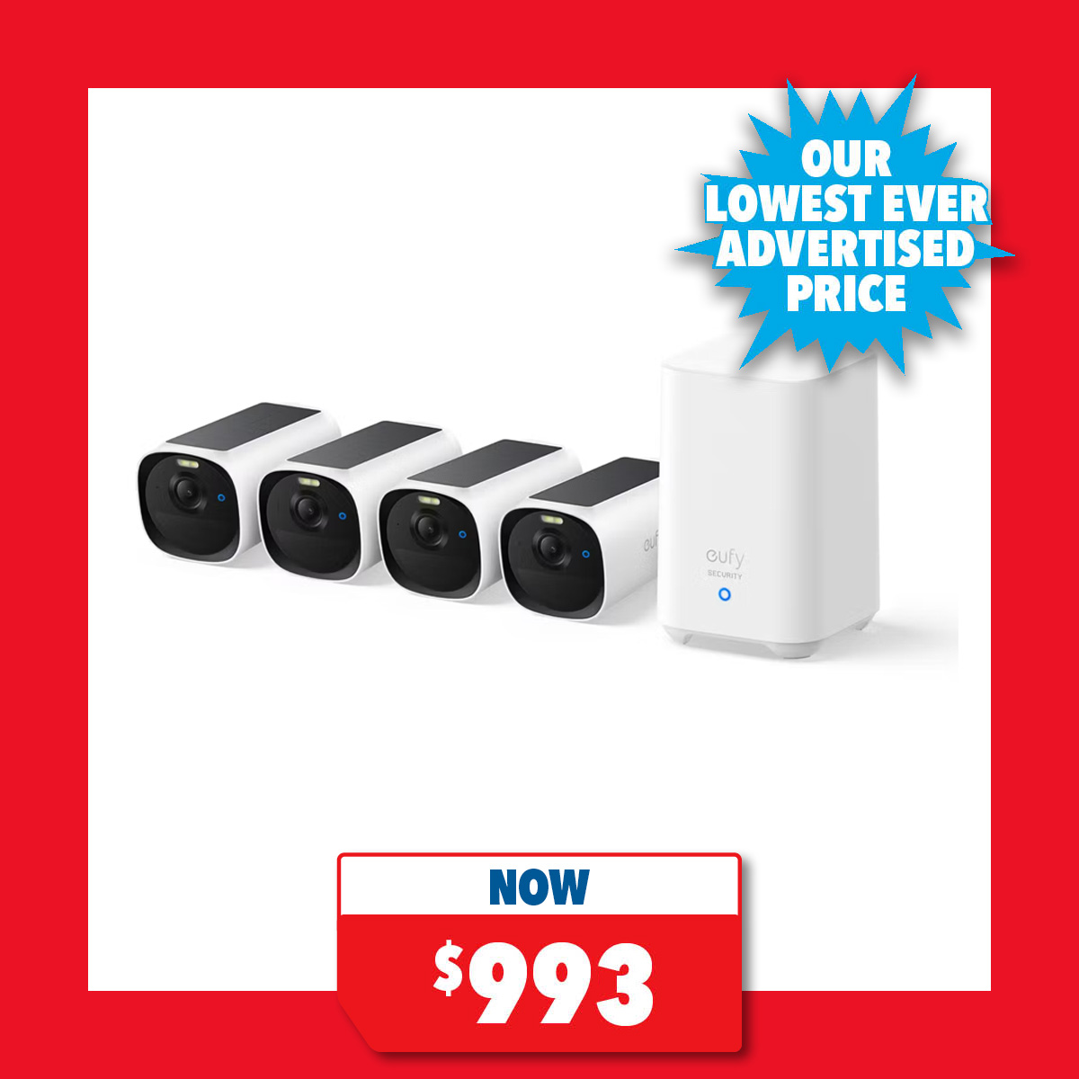 Eufy Cam E40 Security Camera - 4-Pack