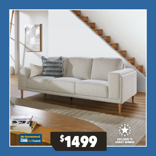 Addison 3-Seater Fabric Sofa