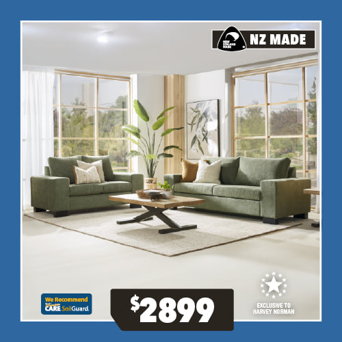 Lisbon 2-Piece Fabric Lounge Suite