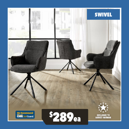 Silica Carver Swivel Dining Chair