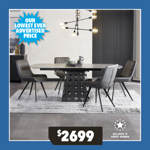 Atoma 5-Piece Extension Dining Suite with Province Dining Chairs