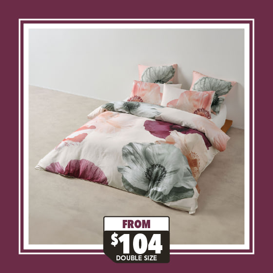 Ellie Plum Duvet Cover Set by Linen House