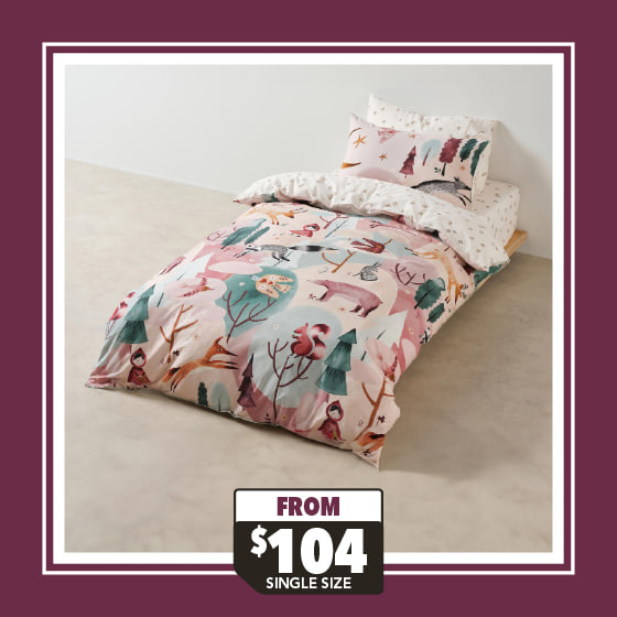 Folk Woodland Duvet Cover Set by Linen House Kids