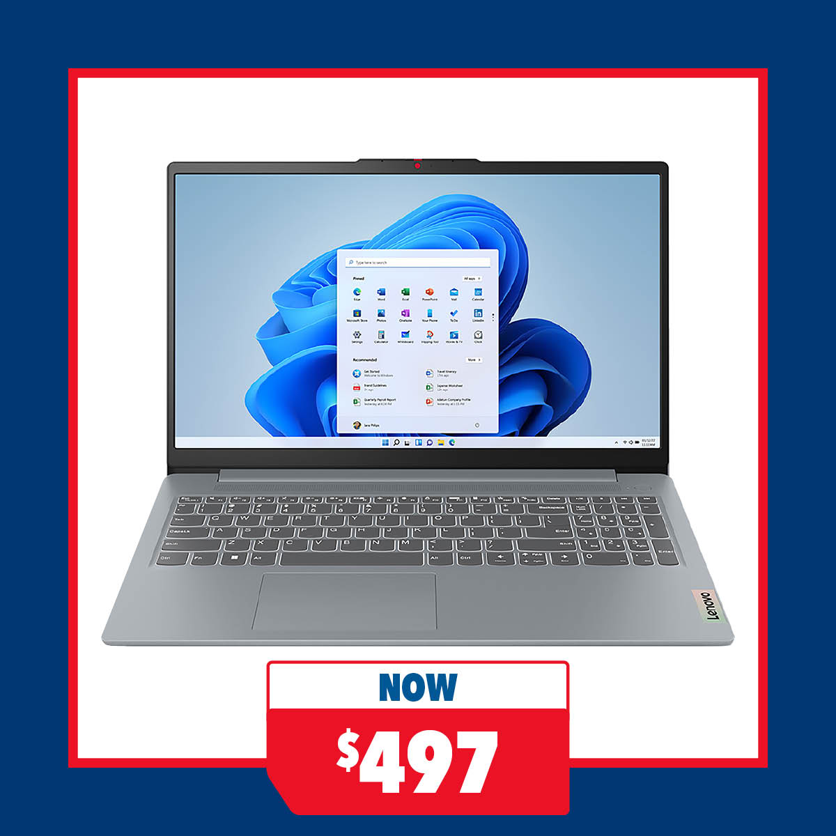 Lenovo IdeaPad Slim 3i 15.6" Laptop - Intel N100