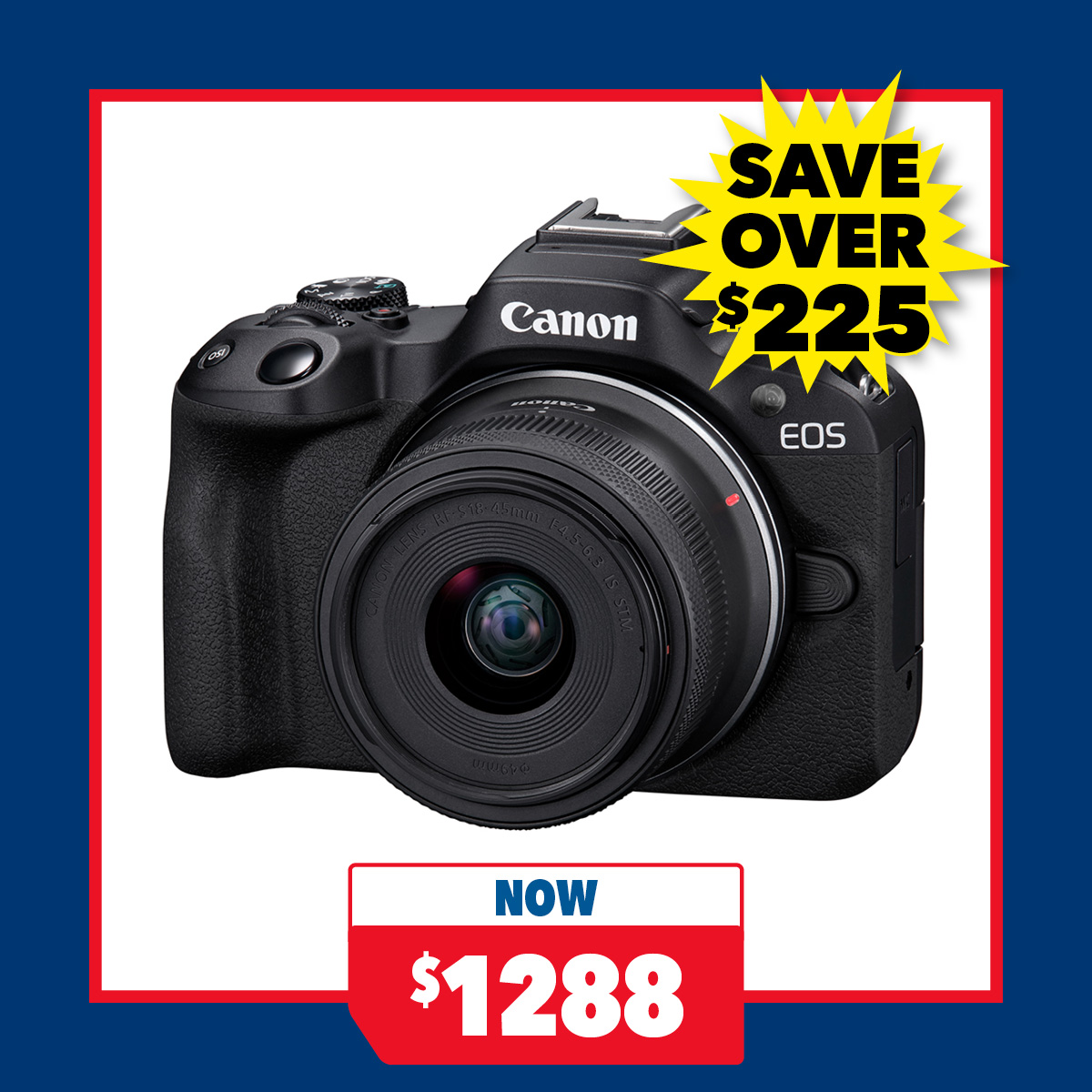 Canon EOS R50 Mirrorless Camera with 18-45mm Lens