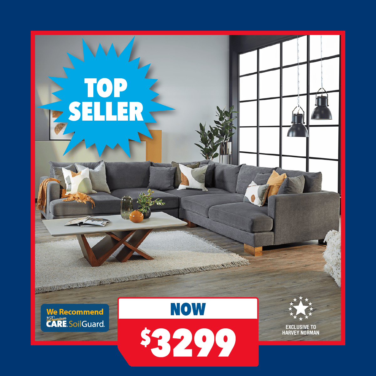 Monte Carlo Fabric Corner Lounge Suite