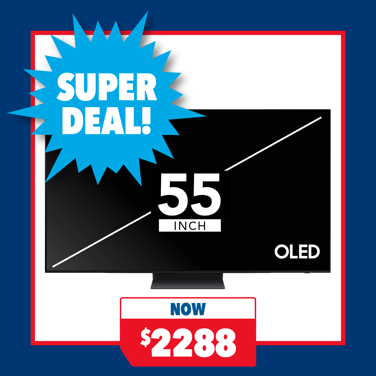 Samsung 55" Smart 4K OLED AI TV with Tizen OS