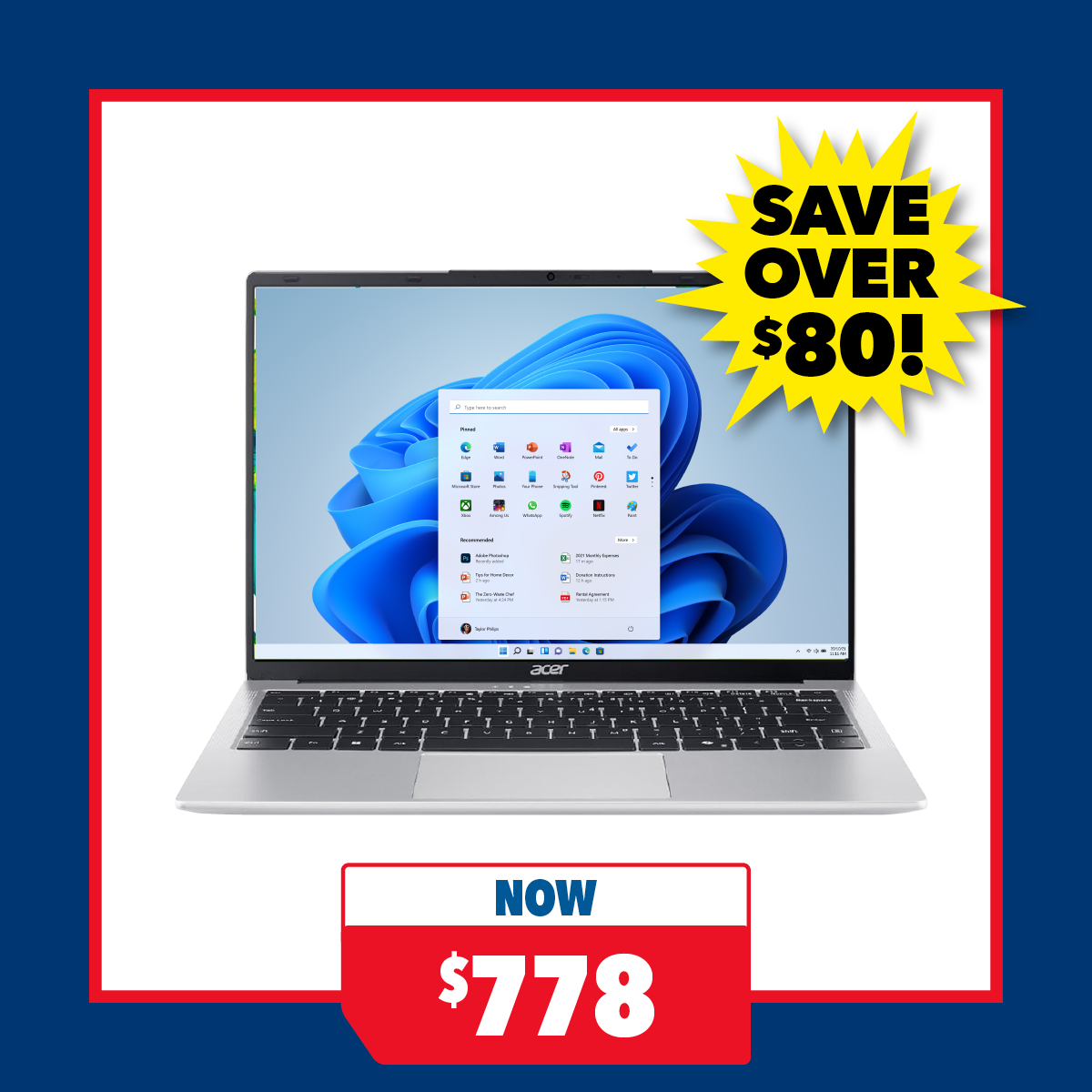 Acer Aspire Lite 14" Laptop - AMD Ryzen3