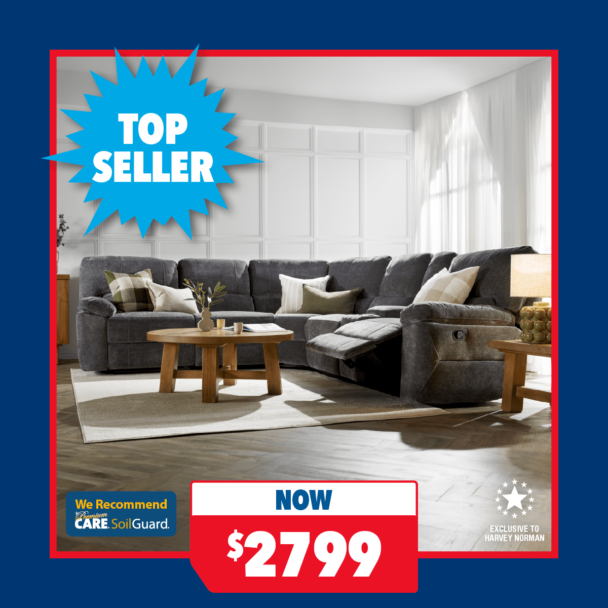 Rayner 5-Seater Modular Recliner Sofa