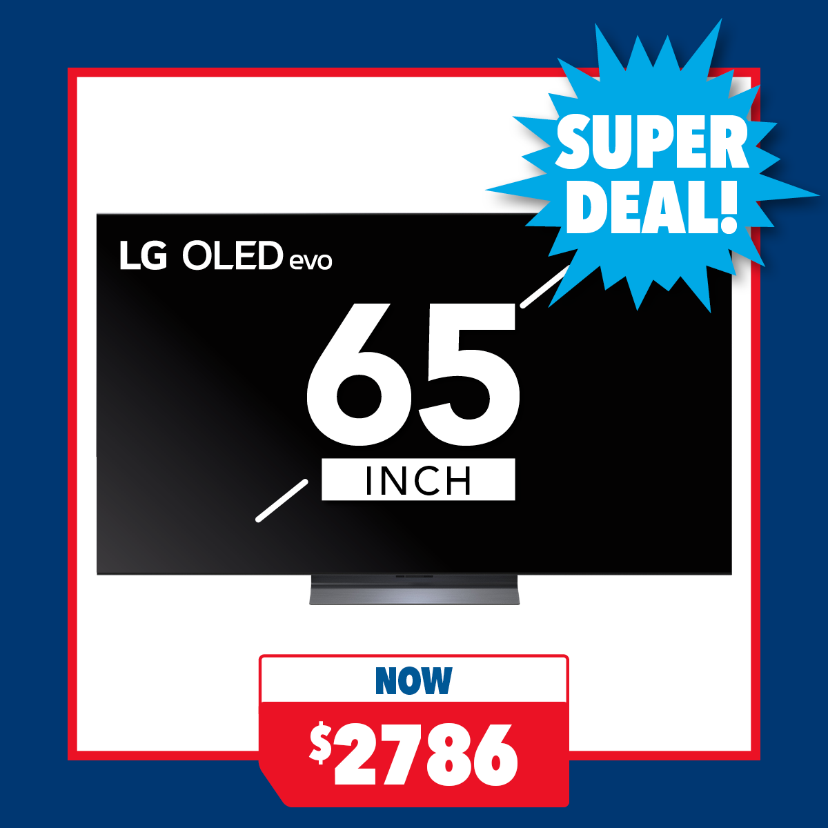 LG 65" Smart 4K OLED evo AI TV with webOS 25