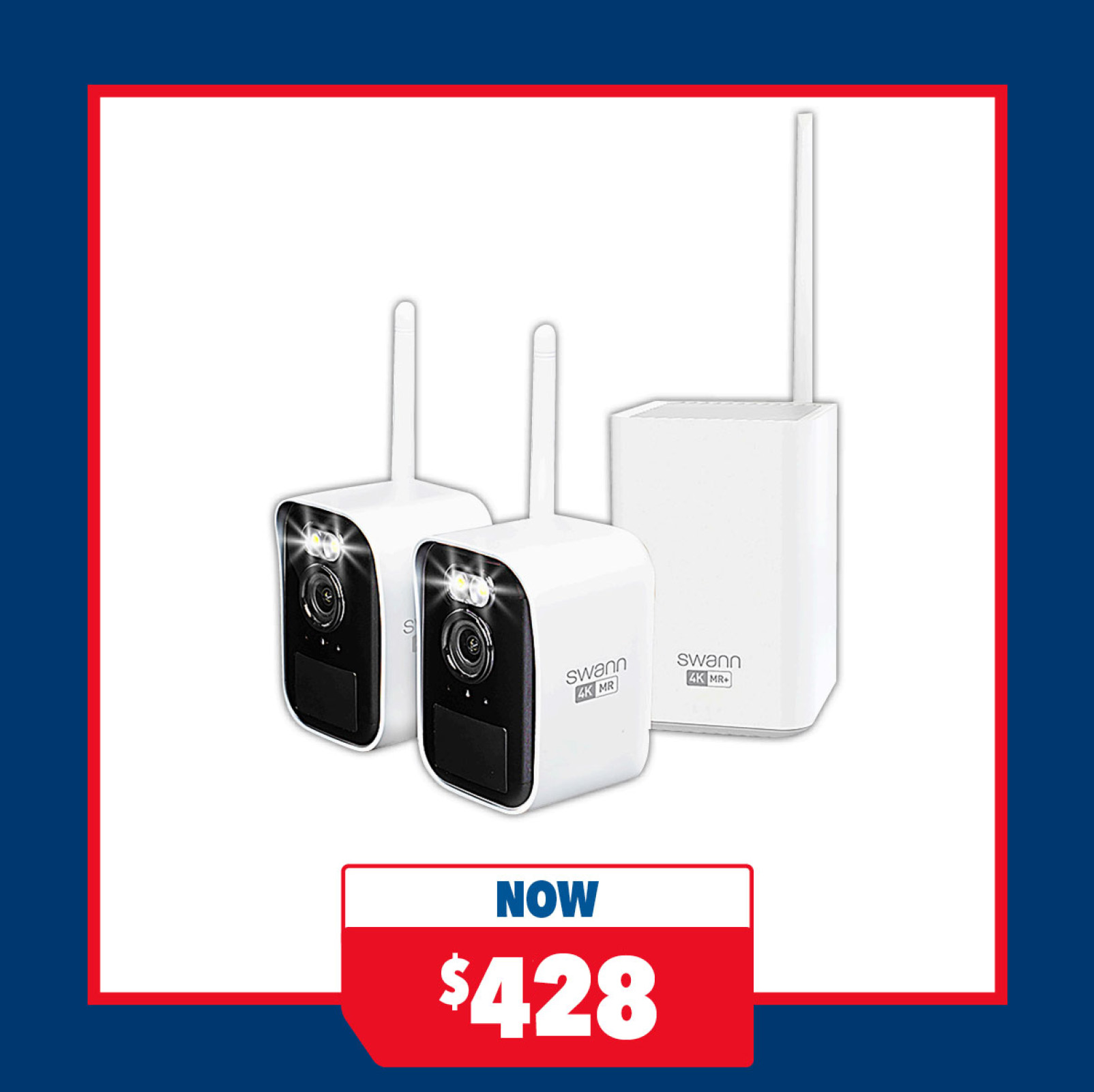 Swann MaxRanger Mini 4K Security Camera - 2-Pack