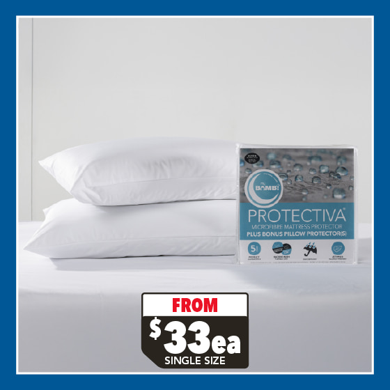 Protectiva Microfibre Waterproof Mattress and Pillow Protector by Bambi