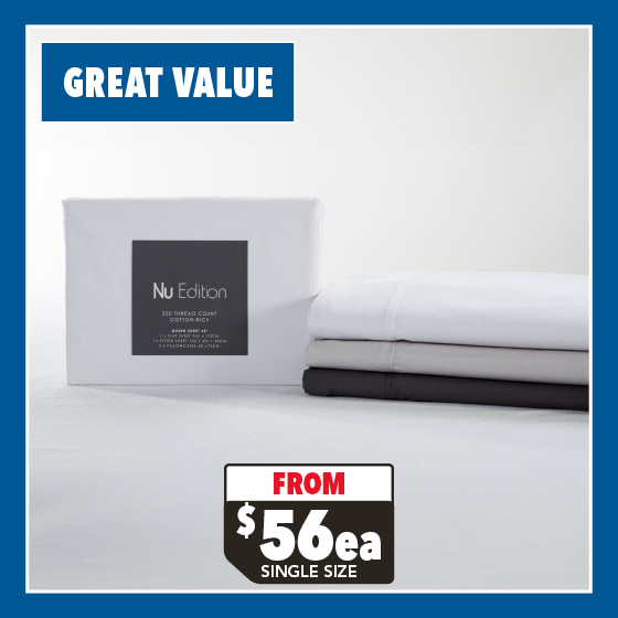 250TC Cotton Rich Sheet Set by Nu Edition