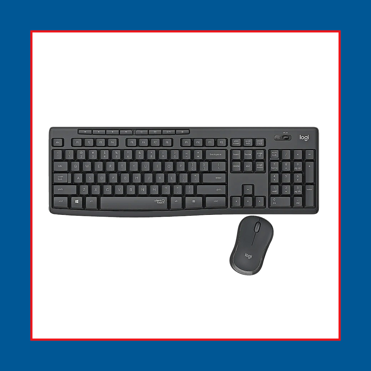 Logitech MK295 Silent Wireless Keyboard & Mouse Combo