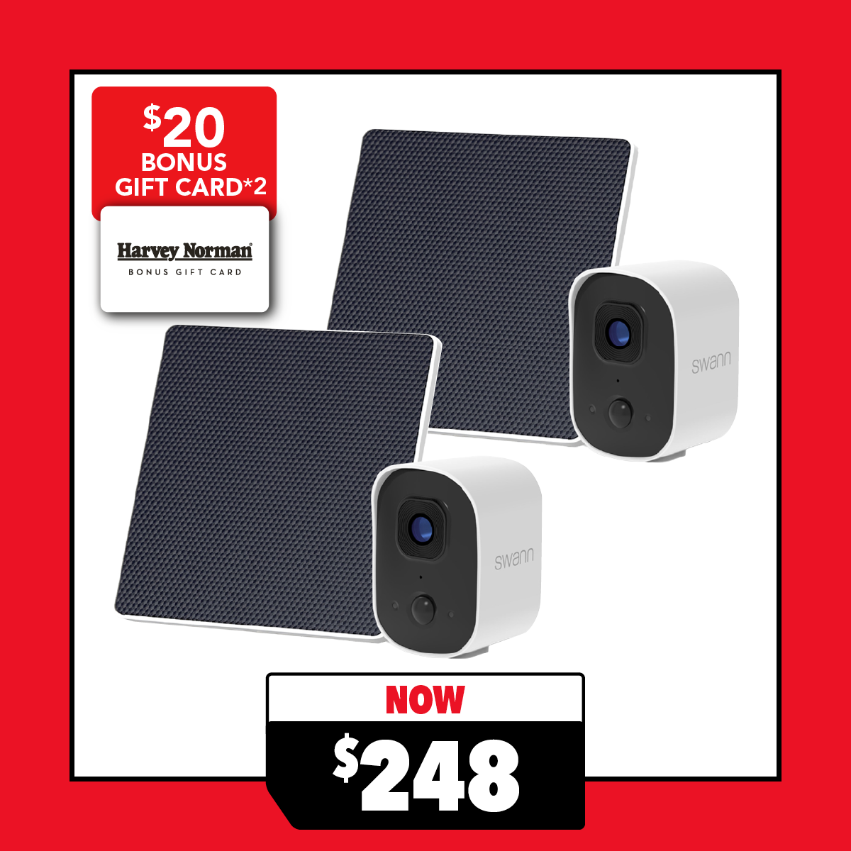 Swann EVO 2K Security Camera - 2-Pack