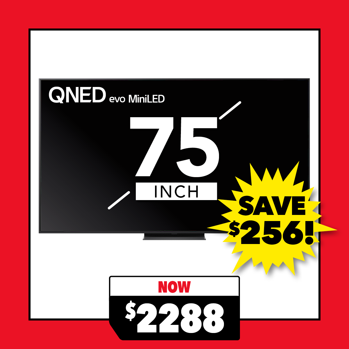 LG 75" Smart 4K QNED evo Mini-LED AI TV with webOS 25