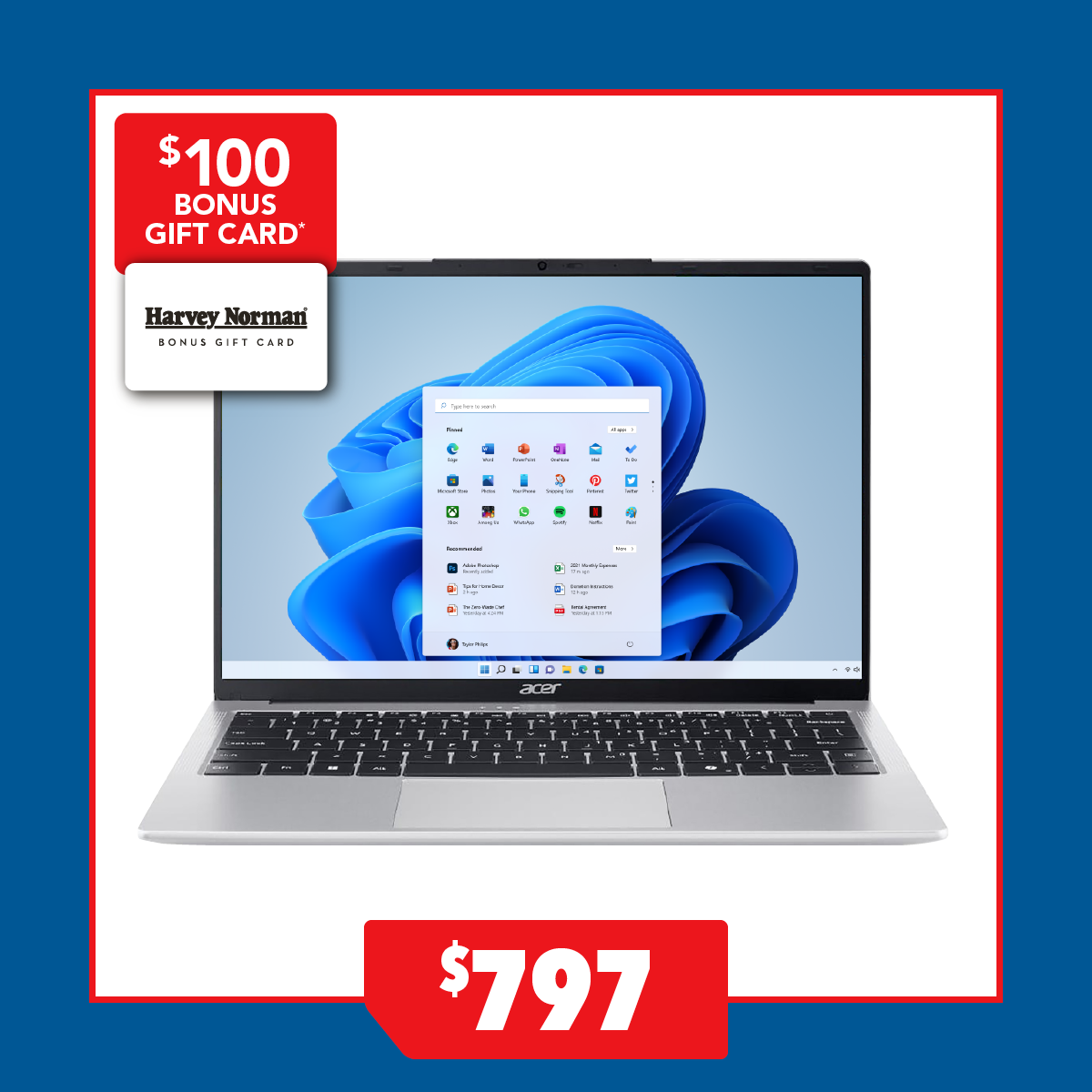 Acer Aspire Lite 14" Laptop - AMD Ryzen3