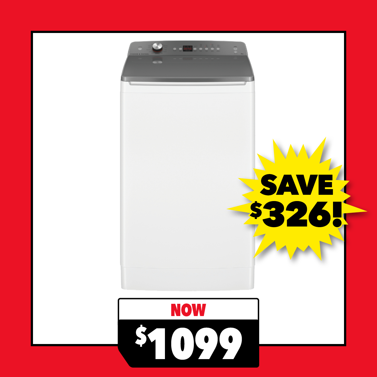 Fisher & Paykel 9kg Top Loader Washing Machine