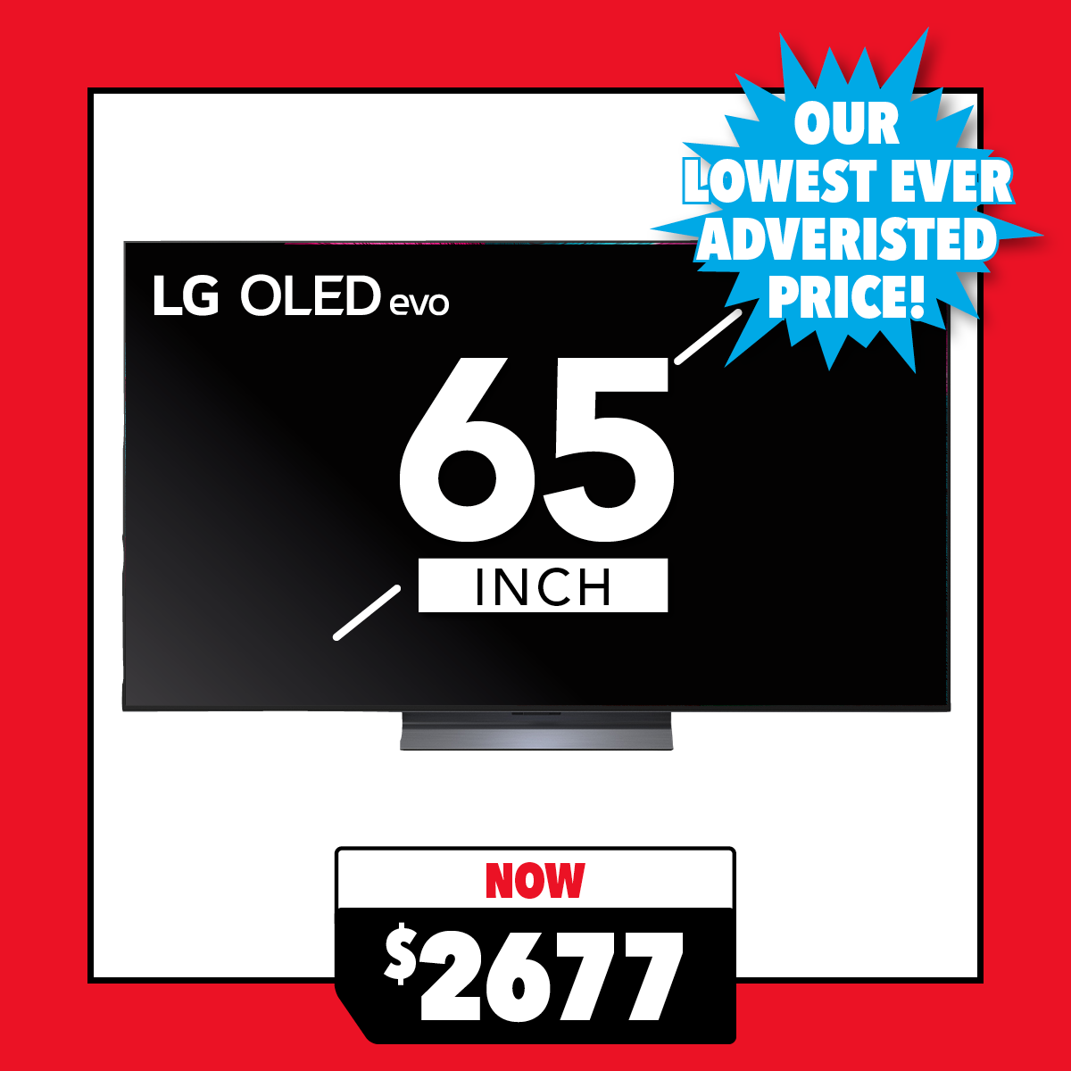 LG 65" Smart 4K OLED evo AI TV with webOS 25