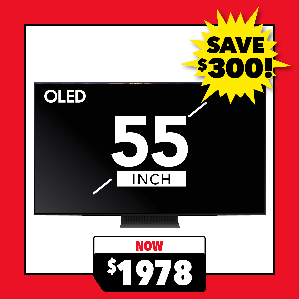 Samsung 55" Smart 4K OLED AI TV with Tizen OS