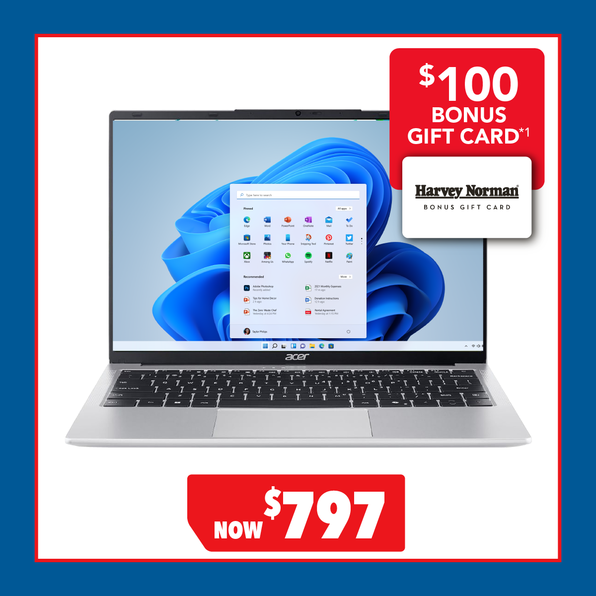 Acer Aspire Lite 14" Laptop - AMD Ryzen3