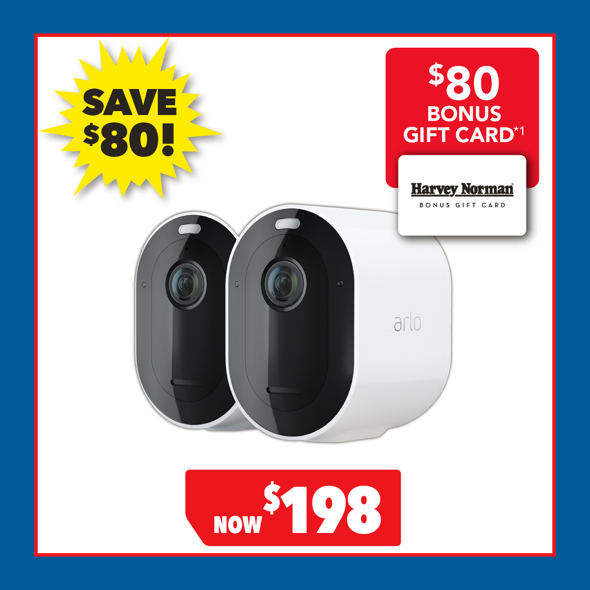 Arlo Pro 5 2K Indoor/Outdoor Wire-Free Security Camera with Spotlight - 2 Pack