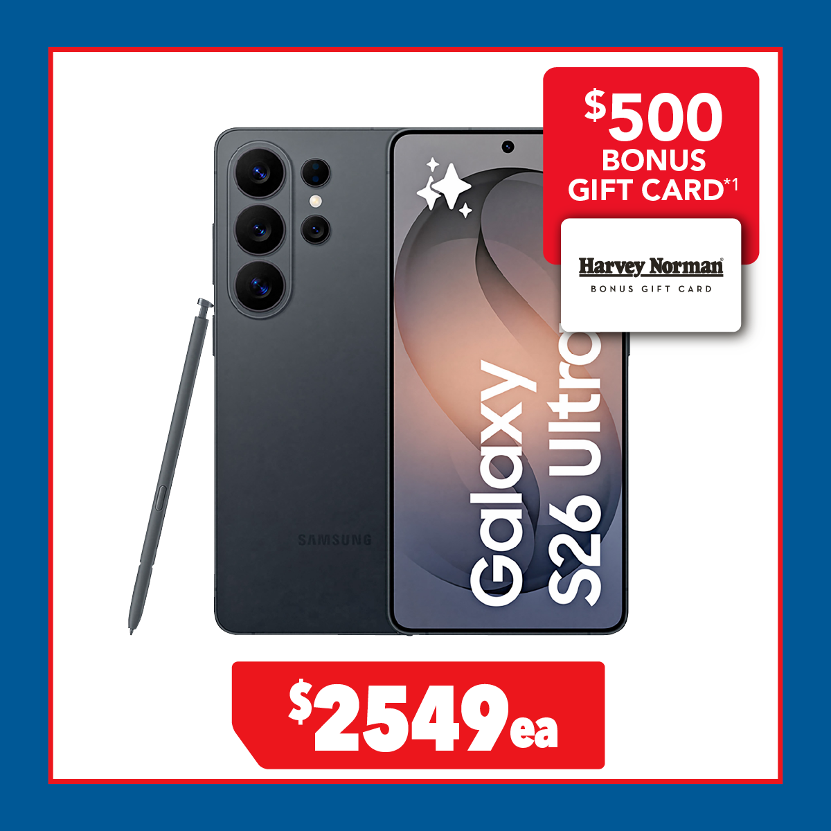 Samsung Galaxy S26 Ultra 5G 256GB Smartphone