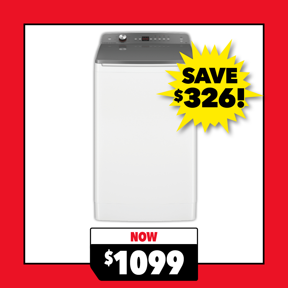 Fisher & Paykel 9kg Top Loader Smart Washing Machine