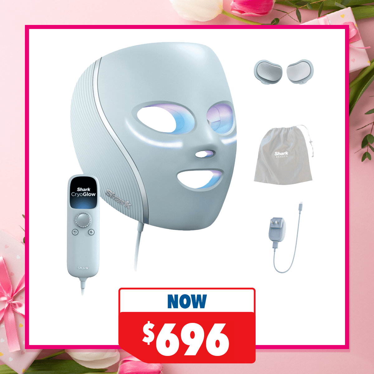 Shark CryoGlow Cooling + LED Face Mas