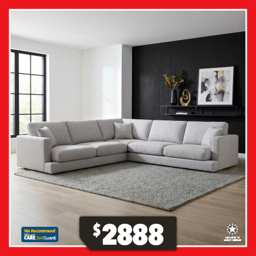 Franklin 5-Seater Fabric Corner Lounge Suite