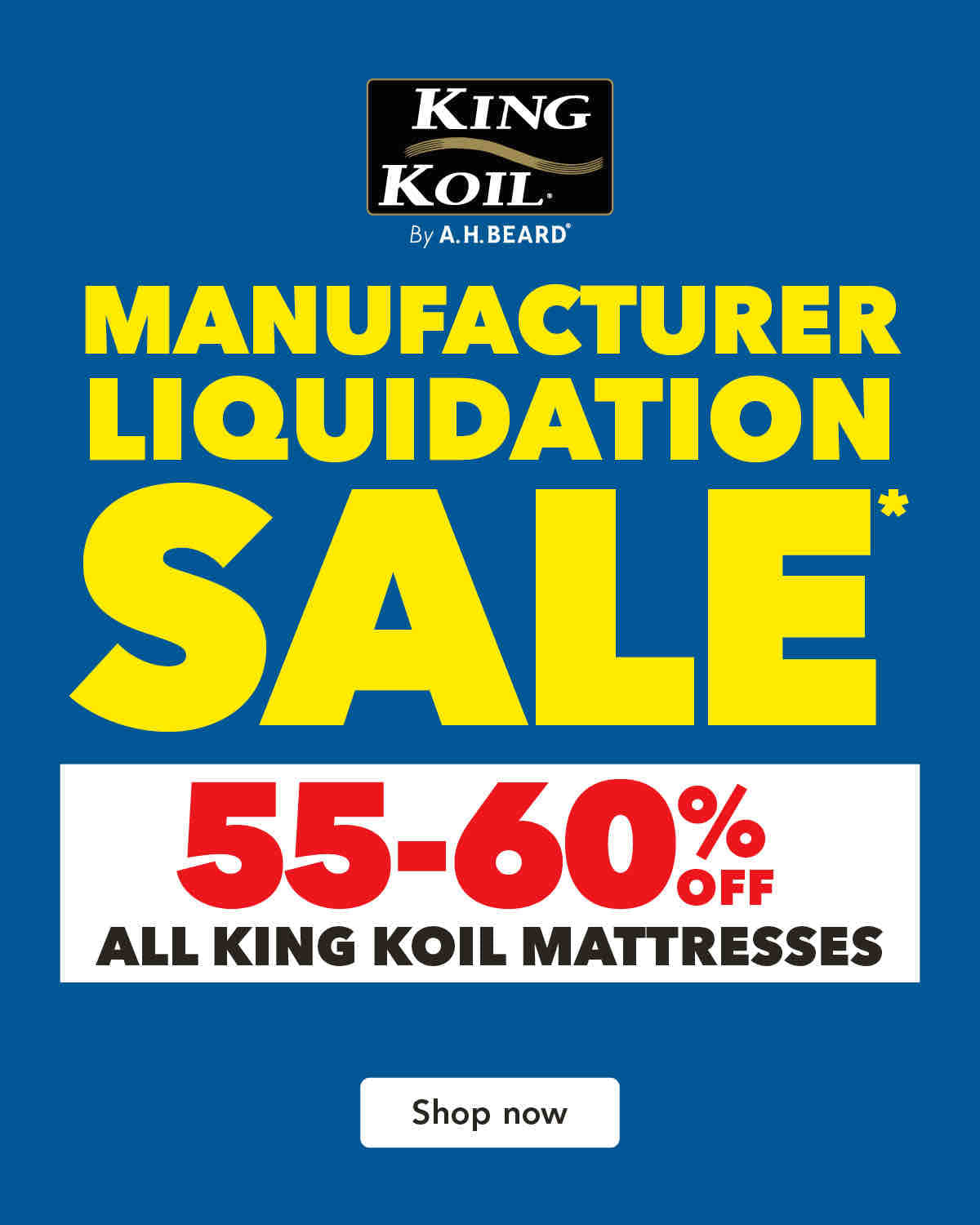 King Koil Manufacturer Liquidation Sale*