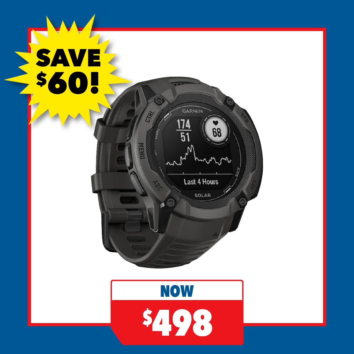Garmin Instinct 2X Solar Smartwatch - 50mm