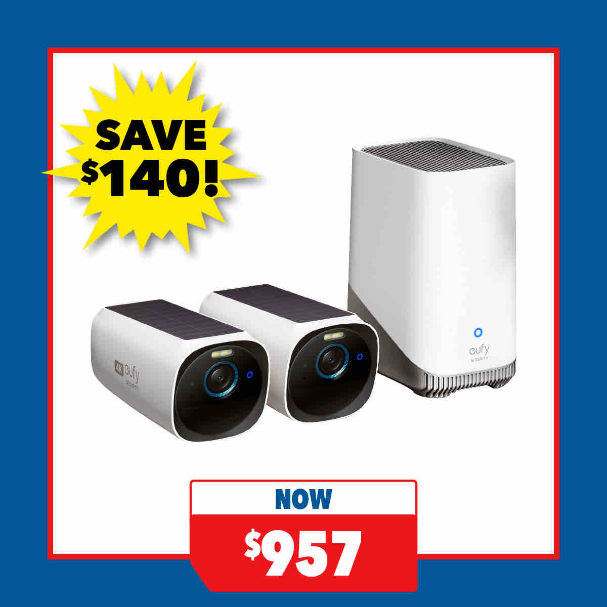 Eufy Cam 3 S330 4K Security Camera - 2-Pack