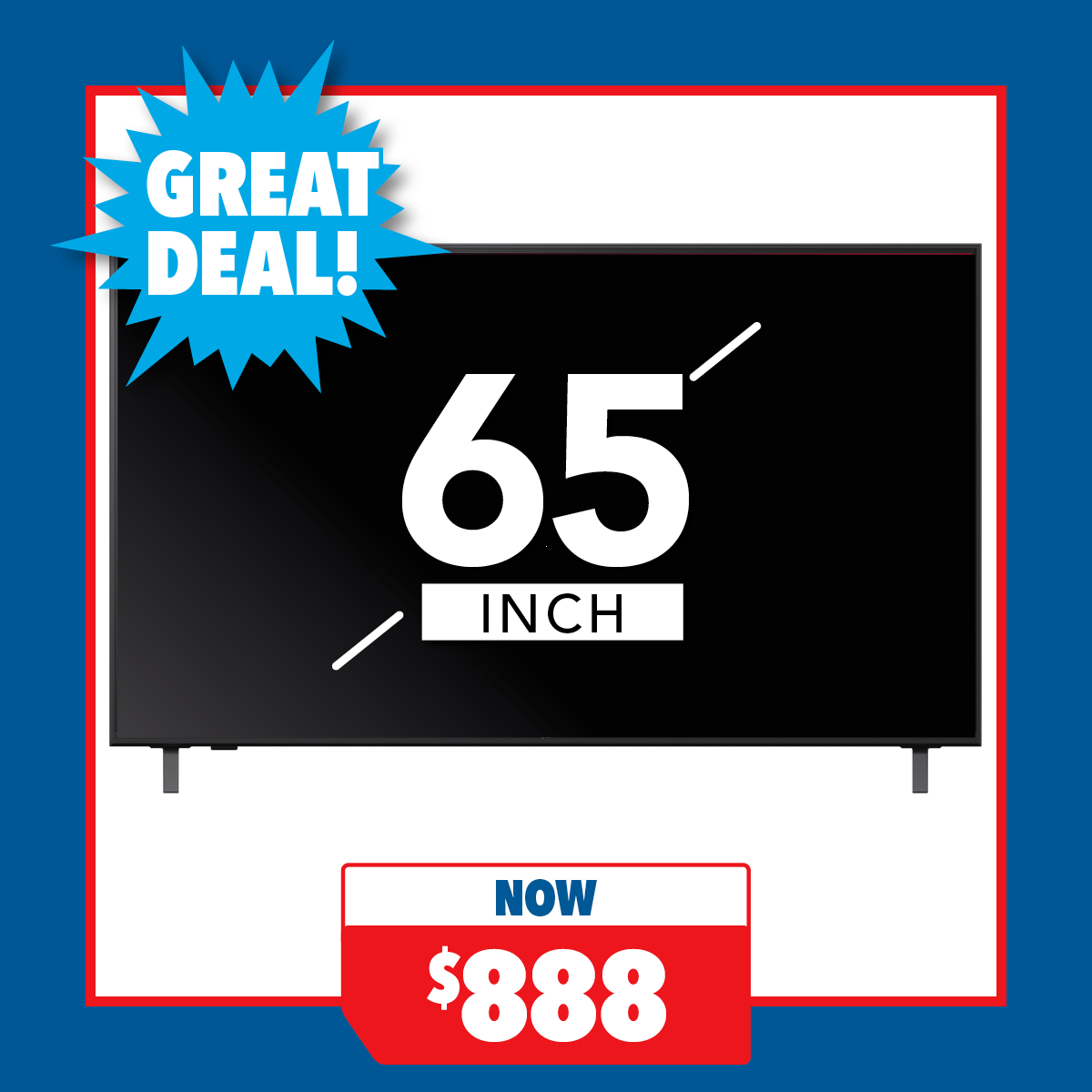 LG TV headline: LG 65" Smart 4K UHD AI TV with webOS 25