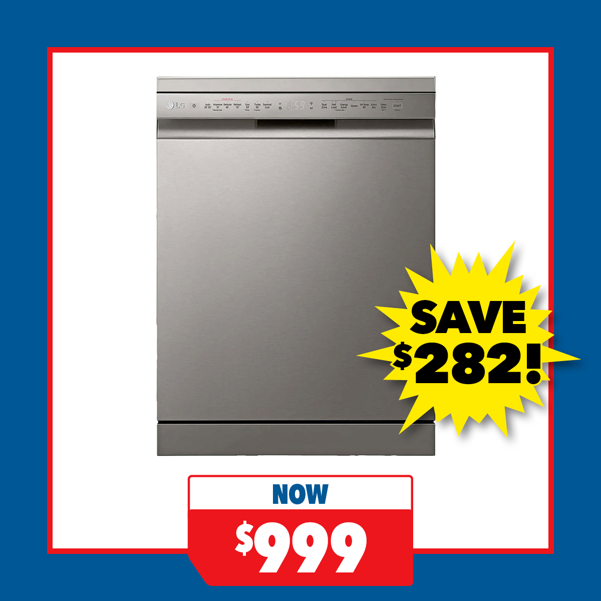 LG 14 Place Setting QuadWash Freestanding Smart Dishwasher