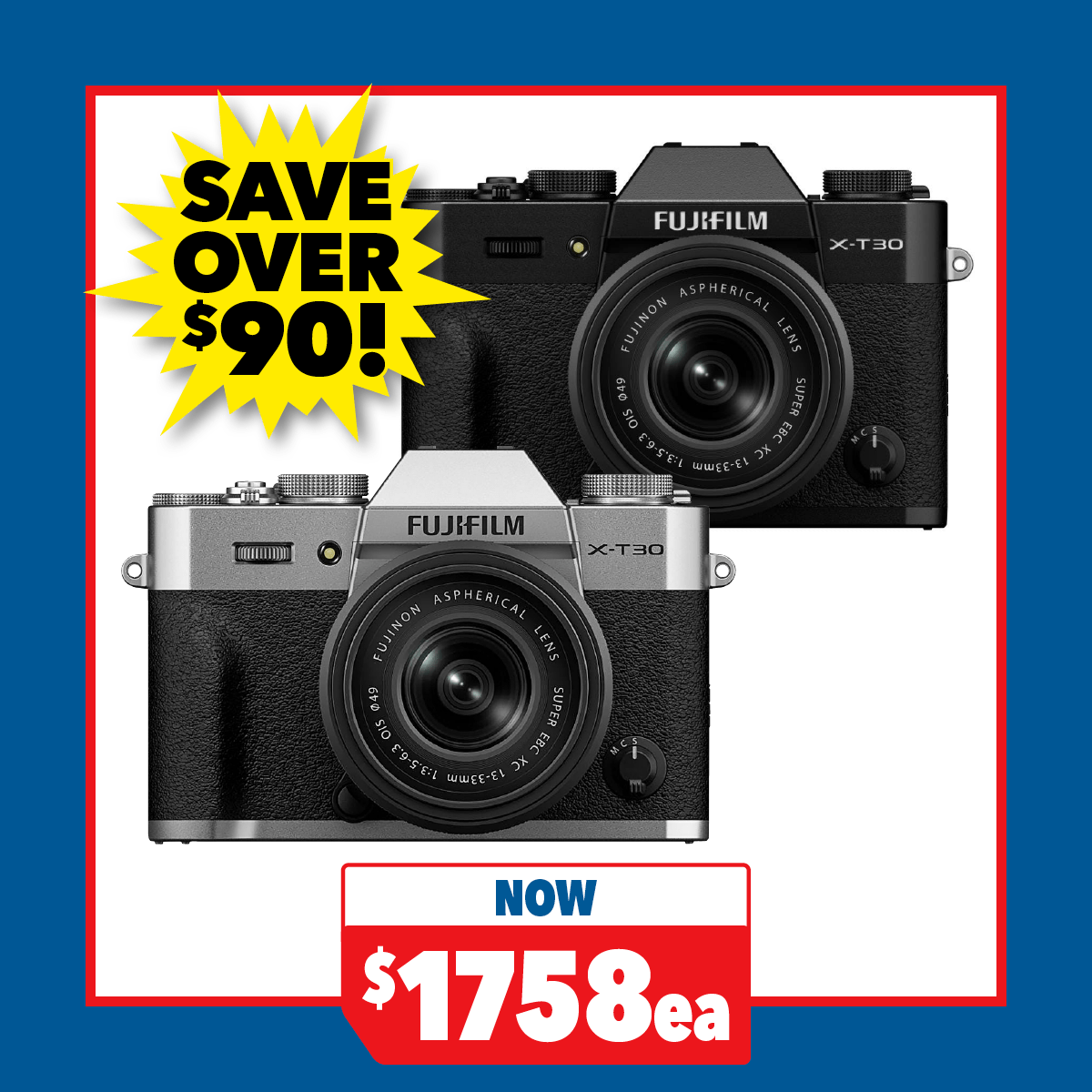 Fujifilm X-T30 III Mirrorless Camera with XC 13-33mm Lens