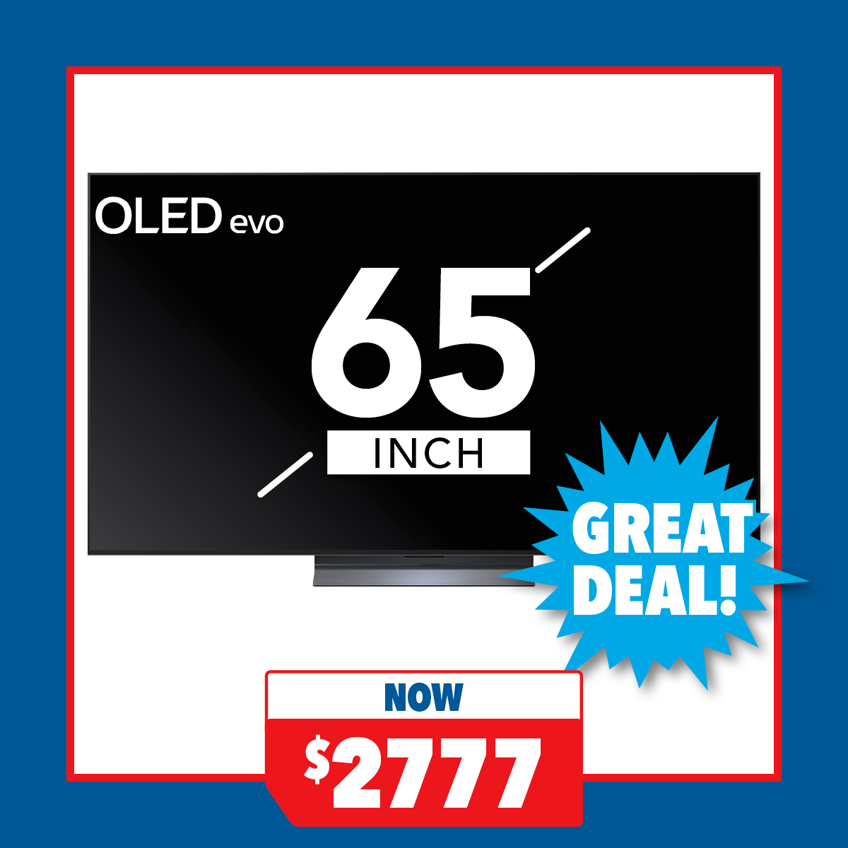 LG 65" Smart 4K OLED evo AI TV with webOS 25