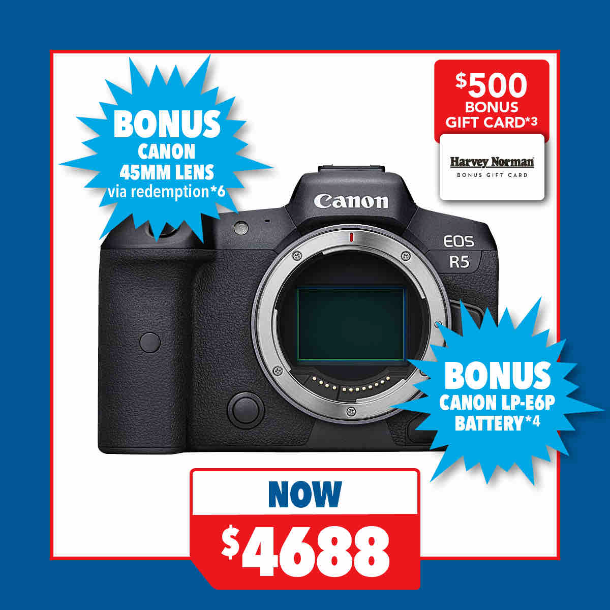 Canon EOS R5 Full Frame Mirrorless Camera - Body Only