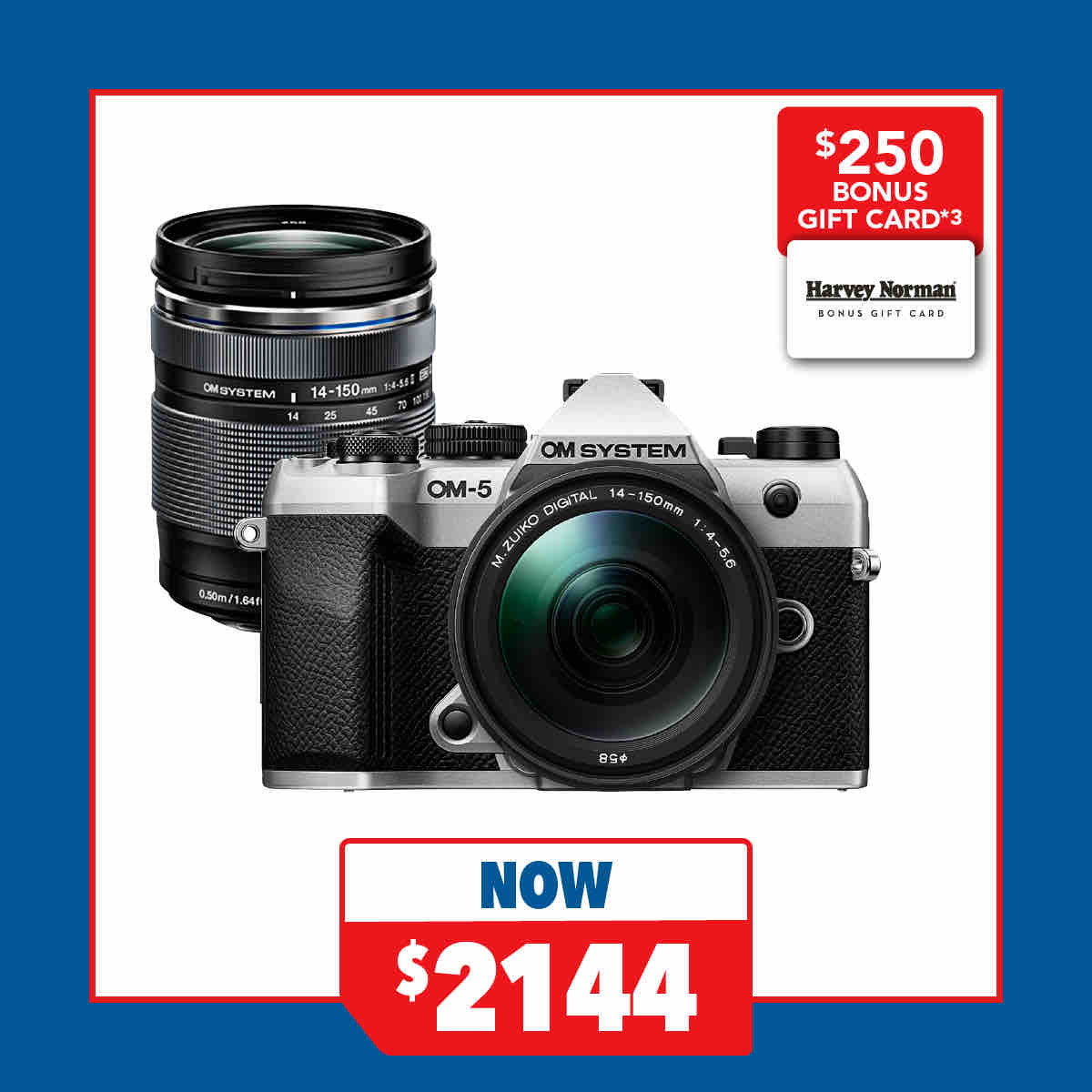 OM System OM-5 Mark II Mirrorless Camera with 14-150mm Lens