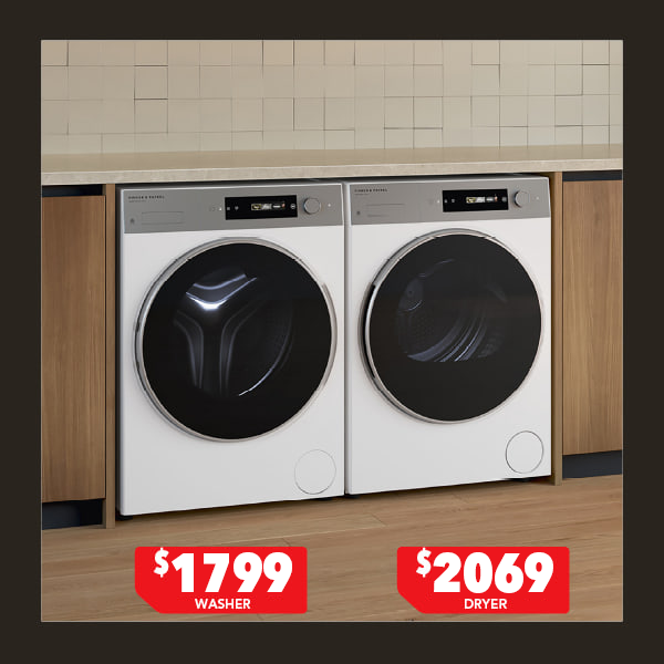 Fisher & Paykel Series 7 9kg Washer & 9kg Heat Pump Dryer