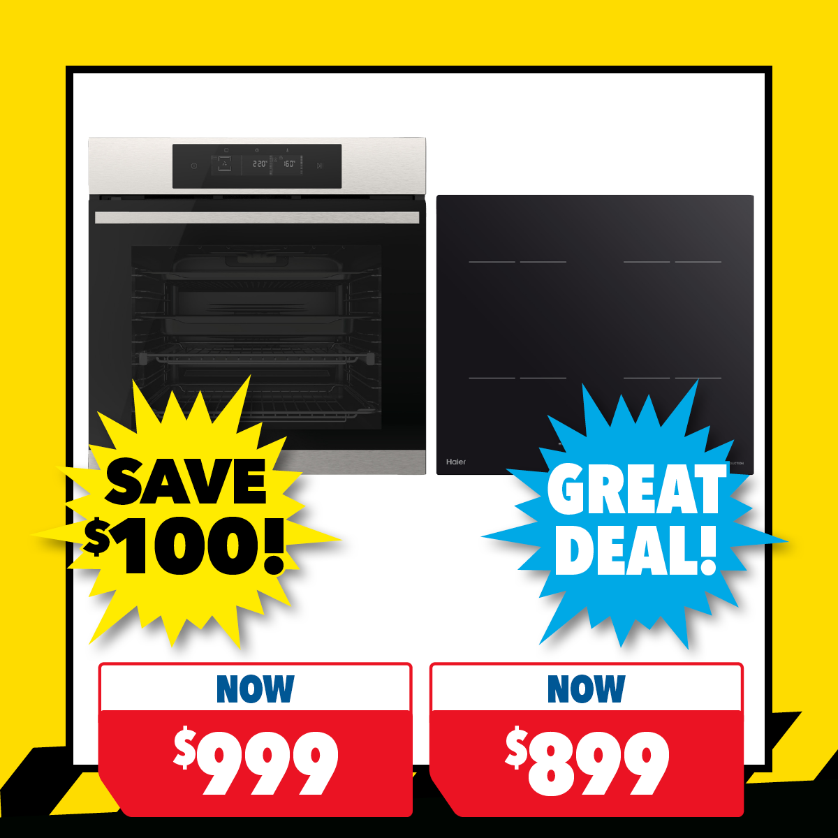 Haier 60cm Built-In Oven & 60cm Induction Cooktop