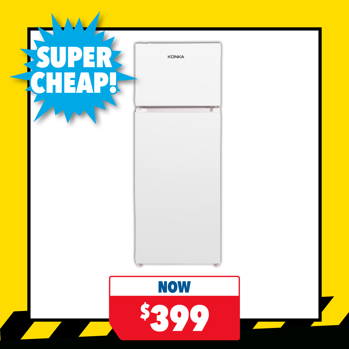 Konka 201L Top Mount Fridge Freezer