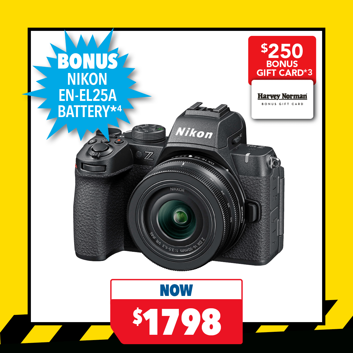 Nikon Z50II Mirrorless Camera with 16-50mm Lens
