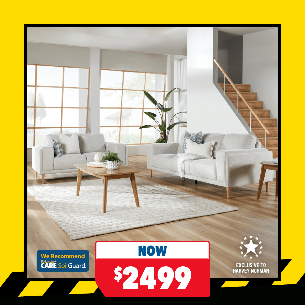 Addison 2-Piece Fabric Lounge Suite
