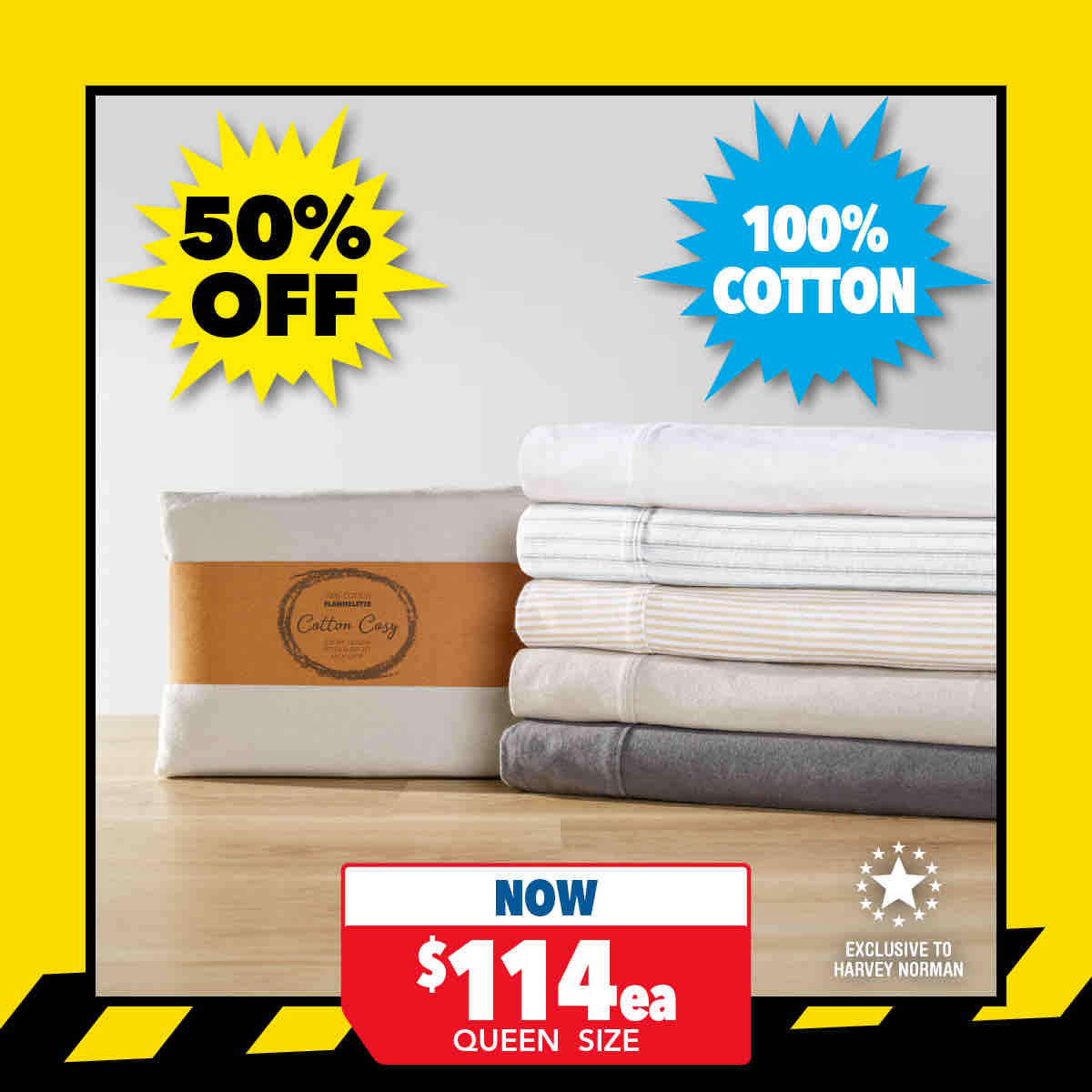 180gsm Flannelette 45cm Drop Sheet Set by Cotton Cosy