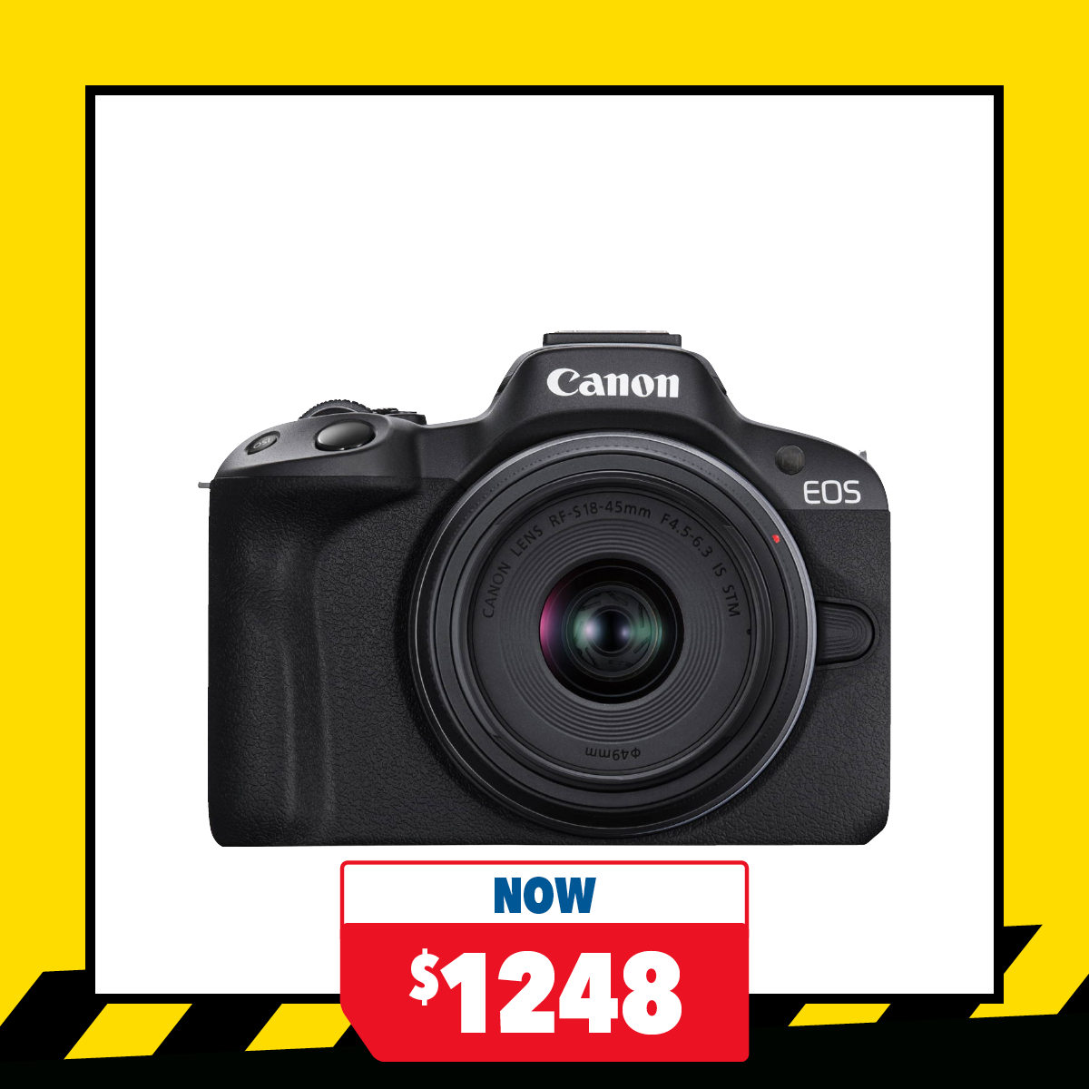 Canon EOS R50 Mirrorless Camera with 18-45mm Lens