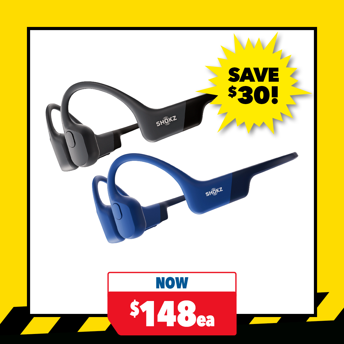 Shokz OpenRun Wireless Open-Ear Headphones