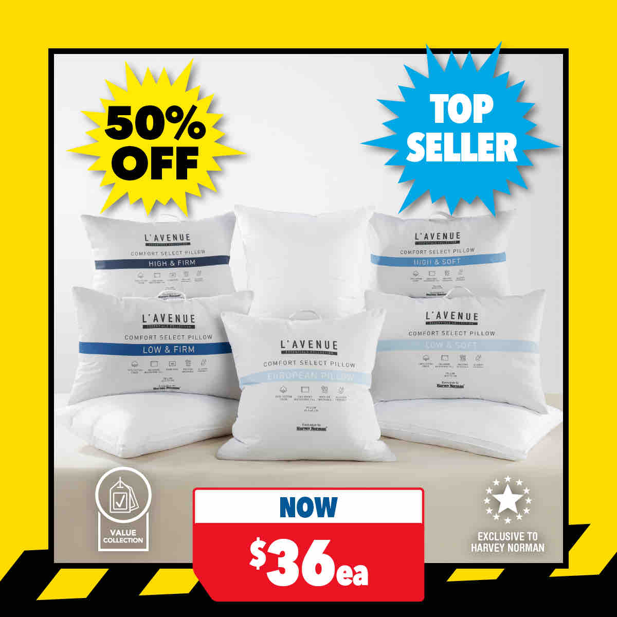 L'Avenue Comfort Select Pillows